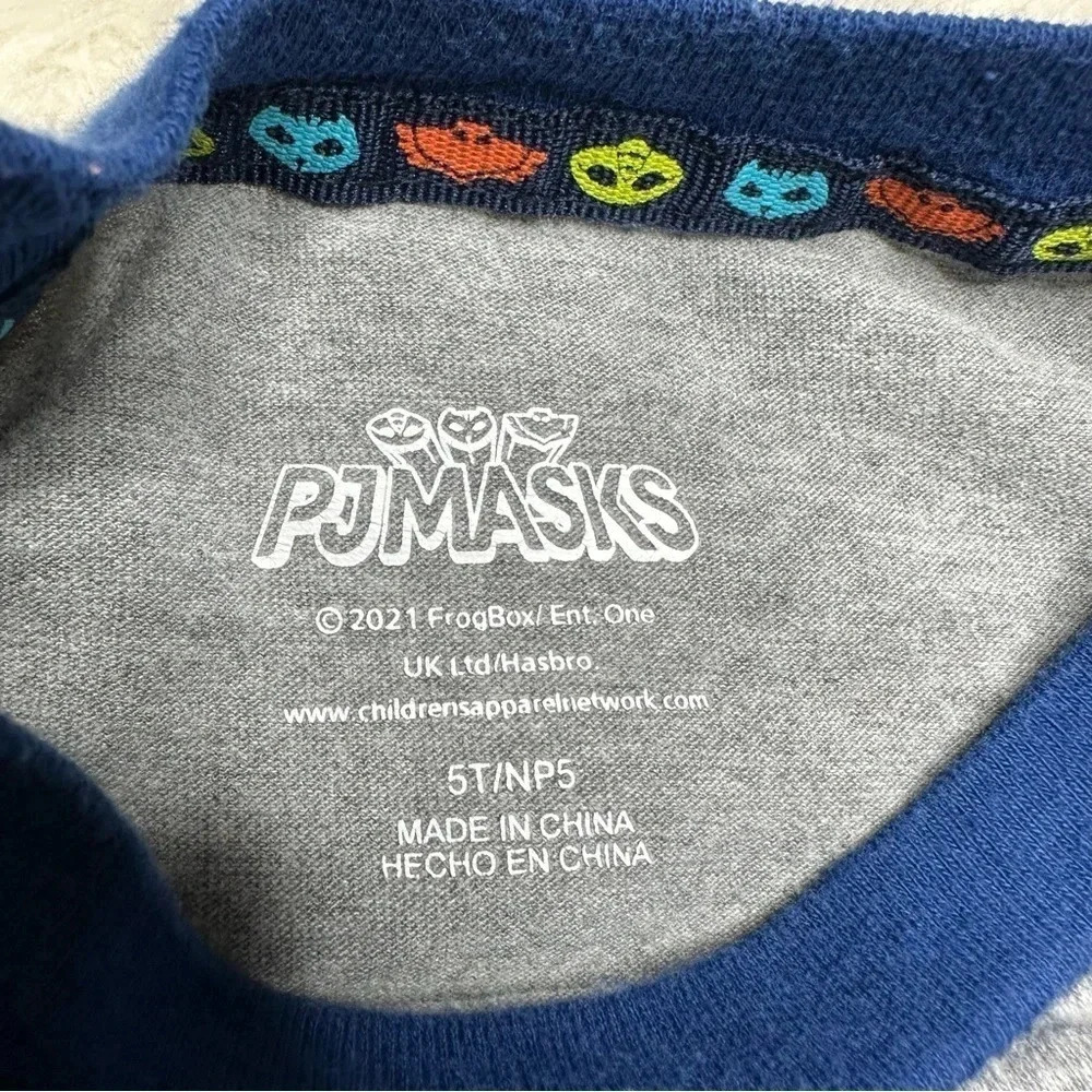 Children’s Apparel Network PJ Masks T-Shirt Changing Graphic Grey & Blue Sz 5T - Picture 2 of 16